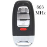 Llave virgen para Audi 4 botones 868MHz. Programador llaves audi