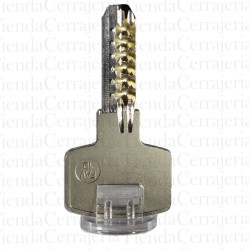 Llave preparada para bumping seguridad FAV 1D. Alta efectividad