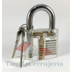 Candado de entrenamiento transparente